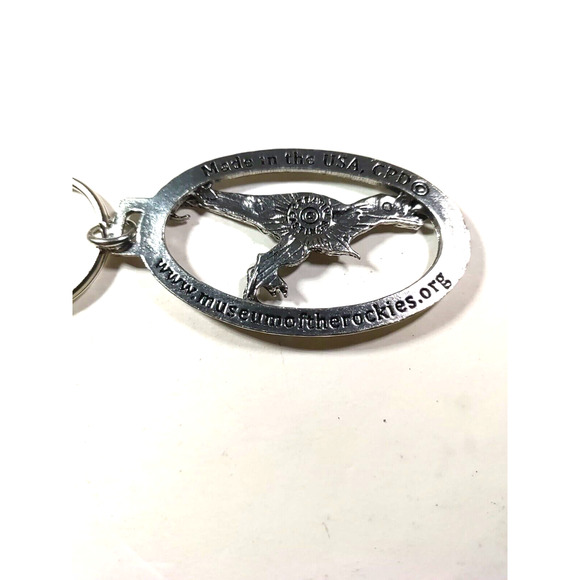 Museum Of The Rockies Bozeman Montana Keychain Dinosaur - Picture 5 of 5